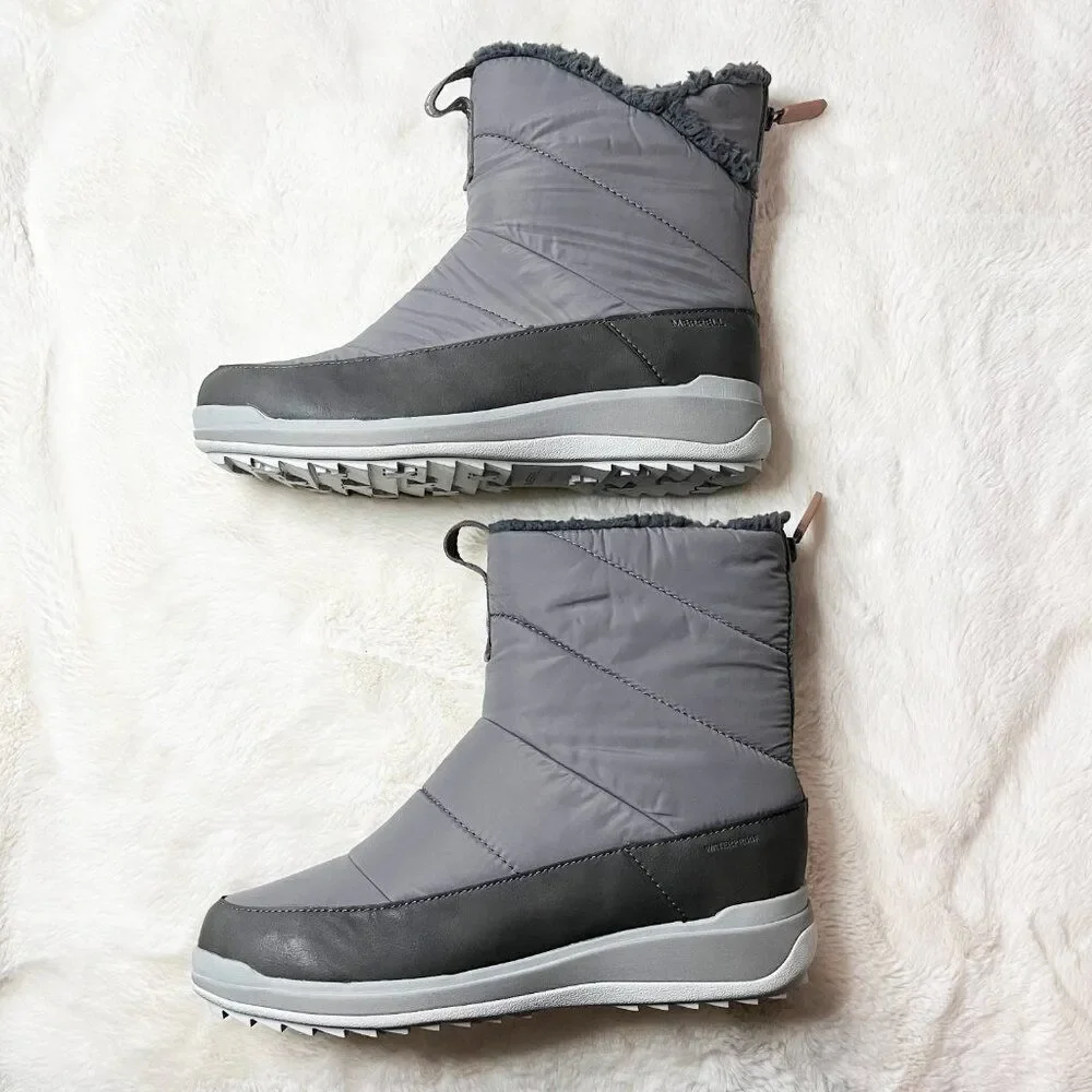 Merrell Snowcreek Sport Mid Zip Polar Waterproof Boots‎ Charcoal NWOT Size 10